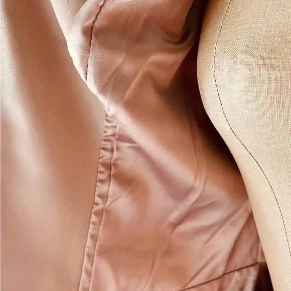 NEW/GILI Faux Leather Blush Zip Jacket W/ Peplem- Sz 2 - Picture 9 of 9